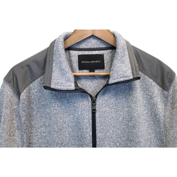 Banana Republic Sweater Jacket Mens XL Full Zip Modern Preppy Outdoor Gorpcore - Picture 6 of 11